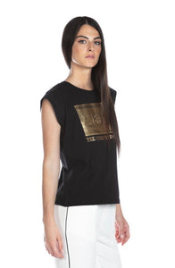 T-shirt stampa oro