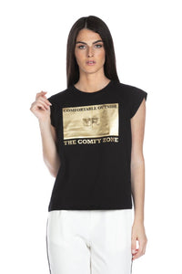 T-shirt stampa oro